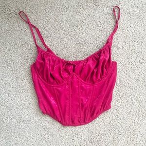 Pink Urban Outfitters Corset Top